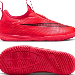 Nike Mercurial Vapor 17 Club Flex Zaalvoetbalschoenen (IN) Kids Felrood Zwart Goud