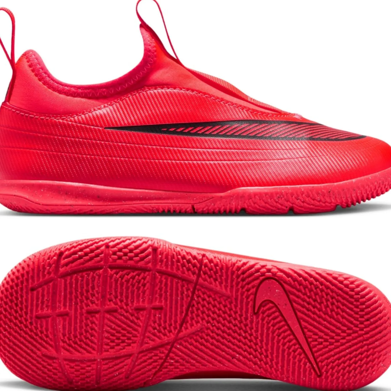 Nike Mercurial Vapor 17 Club Flex Zaalvoetbalschoenen (IN) Kids Felrood Zwart Goud