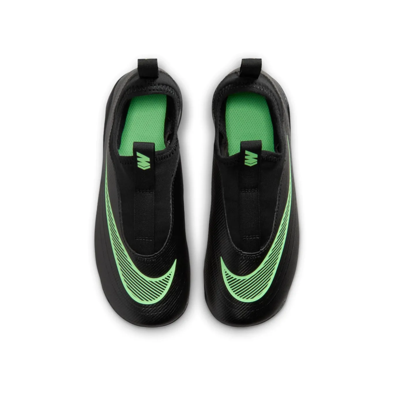 Nike Mercurial Vapor 17 Club Flex Gras / Kunstgras Voetbalschoenen (MG) Kids Zwart Felgroen Zilvergrijs