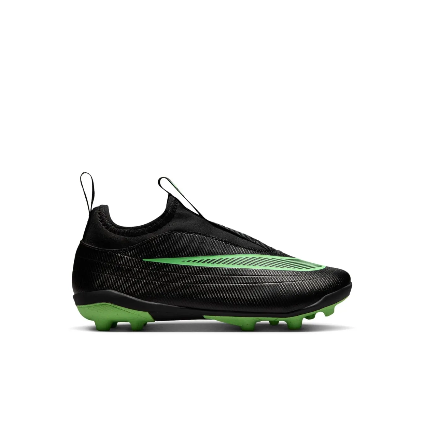 Nike Mercurial Vapor 17 Club Flex Gras / Kunstgras Voetbalschoenen (MG) Kids Zwart Felgroen Zilvergrijs