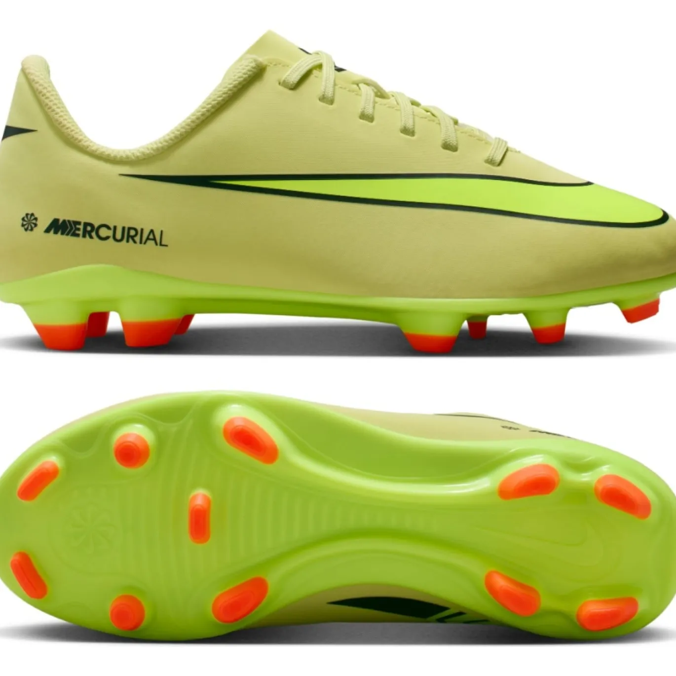 Nike Mercurial Vapor 16 Club Gras / Kunstgras Voetbalschoenen (MG) Kids Geel Neongeel Oranje