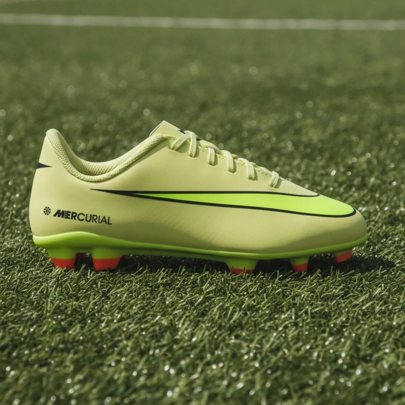 Nike Mercurial Vapor 16 Club Gras / Kunstgras Voetbalschoenen (MG) Kids Geel Neongeel Oranje