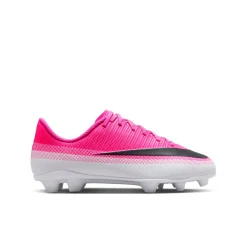 Nike Mercurial Vapor 17 Club Gras / Kunstgras Voetbalschoenen (MG) Kids Felroze Wit Zwart