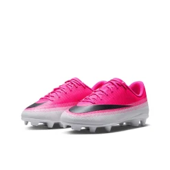 Nike Mercurial Vapor 17 Club Gras / Kunstgras Voetbalschoenen (MG) Kids Felroze Wit Zwart