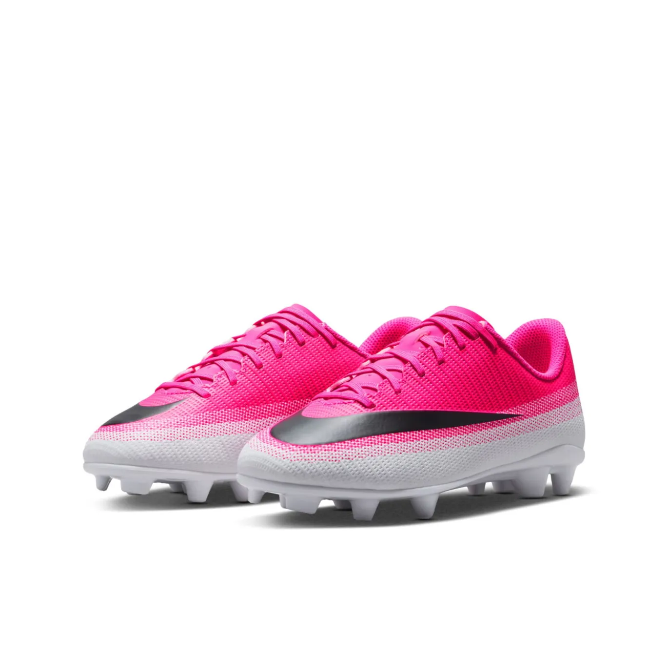 Nike Mercurial Vapor 17 Club Gras / Kunstgras Voetbalschoenen (MG) Kids Felroze Wit Zwart