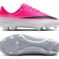 Nike Mercurial Vapor 17 Club Gras / Kunstgras Voetbalschoenen (MG) Kids Felroze Wit Zwart