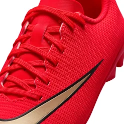 Nike Mercurial Vapor 17 Club Gras / Kunstgras Voetbalschoenen (MG) Peuters/Kleuters Felrood Zwart Goud