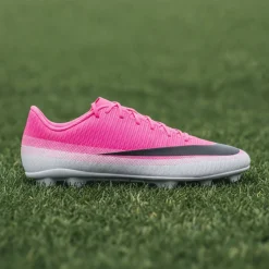 Nike Mercurial Vapor 17 Club Gras / Kunstgras Voetbalschoenen (MG) Felroze Wit Zwart