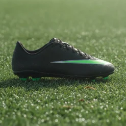 Nike Mercurial Vapor 17 Club Gras / Kunstgras Voetbalschoenen (MG) Kids Zwart Felgroen Zilvergrijs