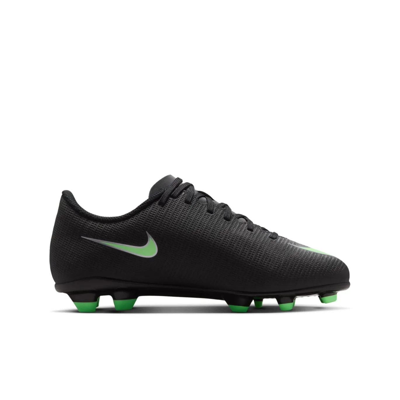 Nike Mercurial Vapor 17 Club Gras / Kunstgras Voetbalschoenen (MG) Kids Zwart Felgroen Zilvergrijs
