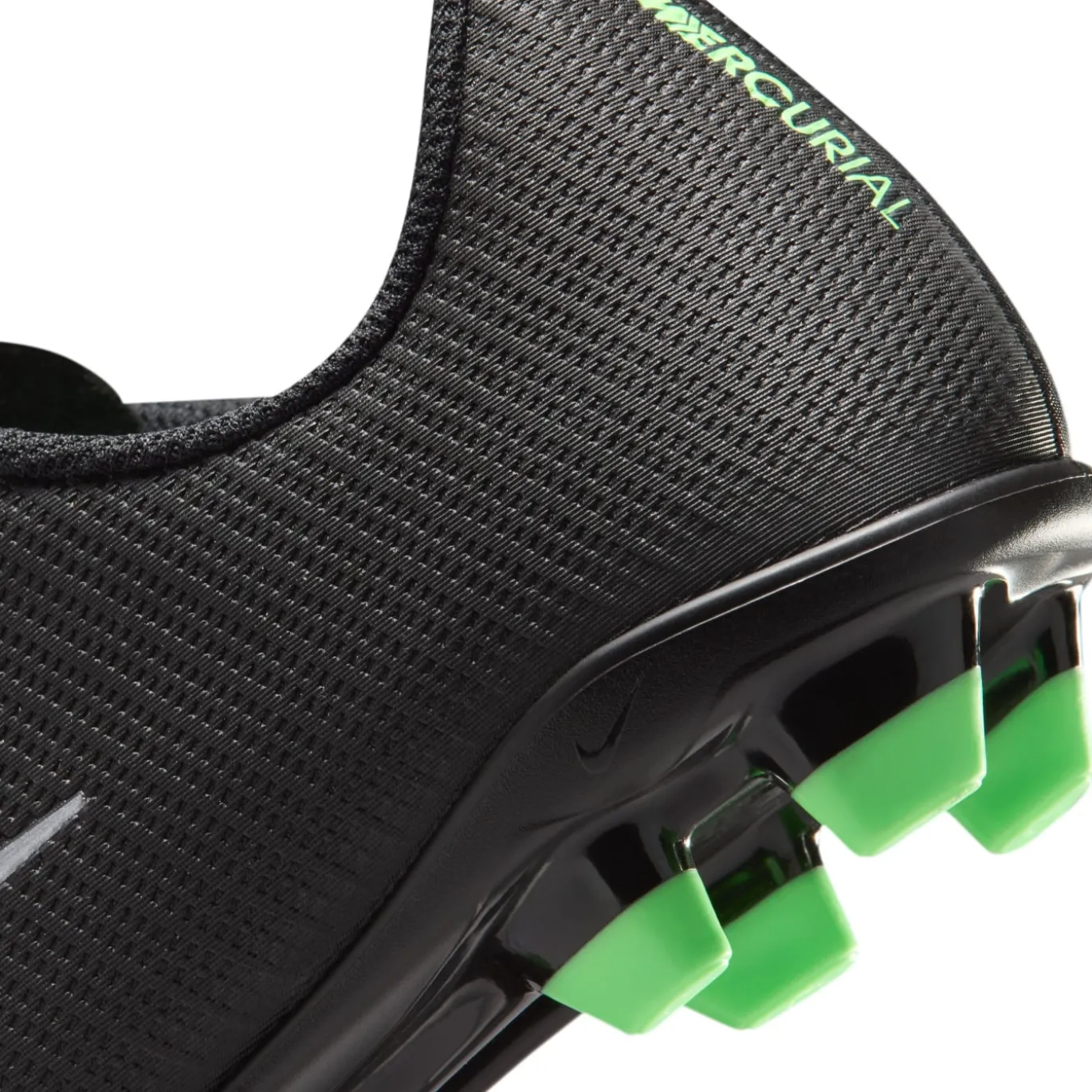 Nike Mercurial Vapor 17 Club Gras / Kunstgras Voetbalschoenen (MG) Kids Zwart Felgroen Zilvergrijs