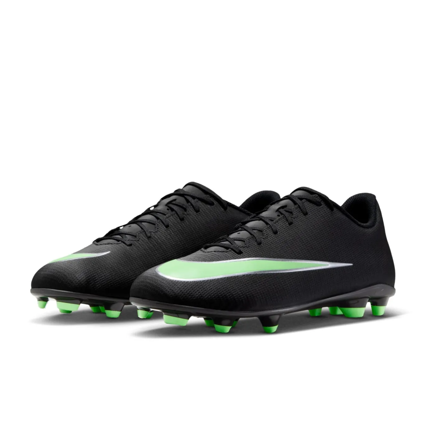 Nike Mercurial Vapor 17 Club Gras / Kunstgras Voetbalschoenen (MG) Zwart Felgroen Zilvergrijs