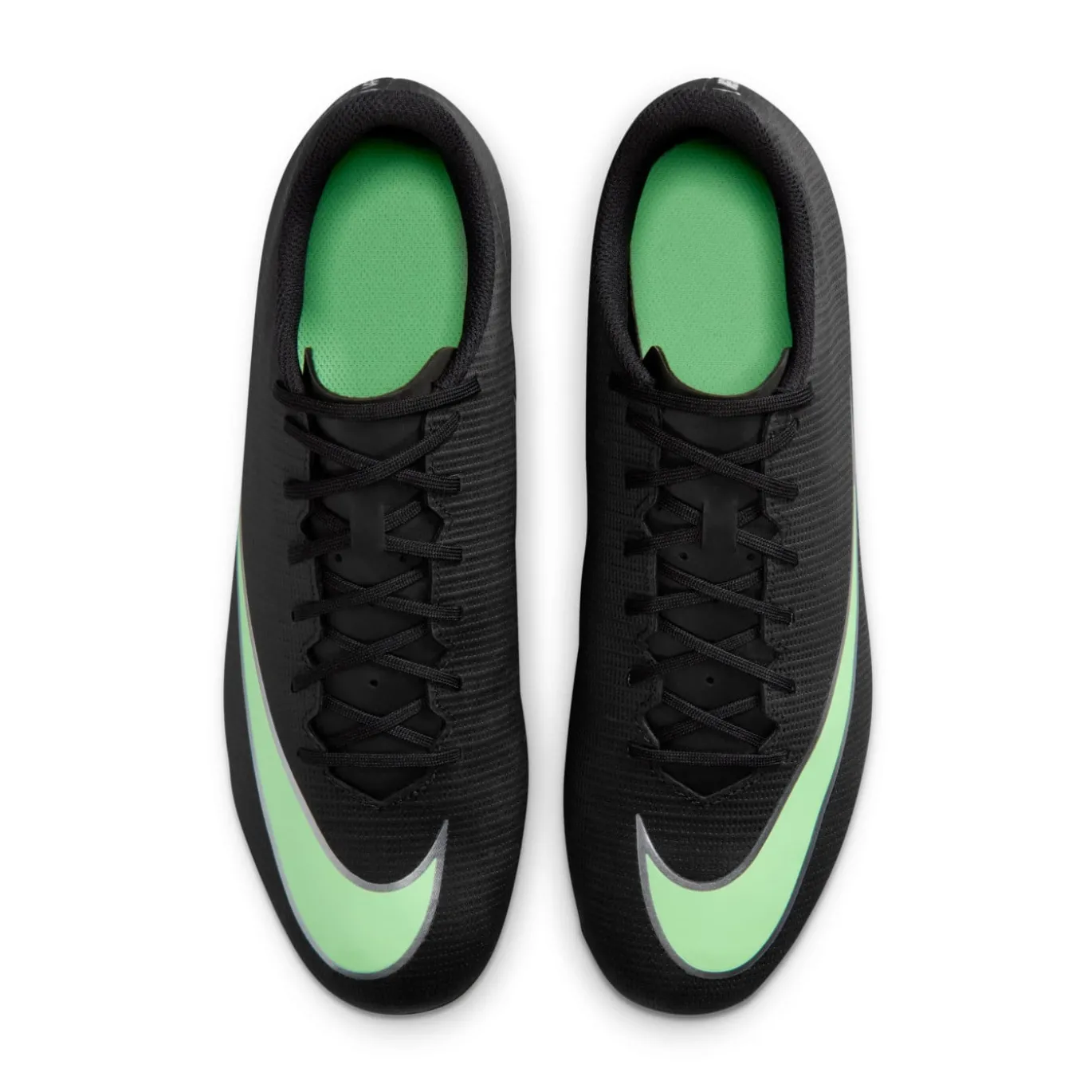 Nike Mercurial Vapor 17 Club Gras / Kunstgras Voetbalschoenen (MG) Zwart Felgroen Zilvergrijs