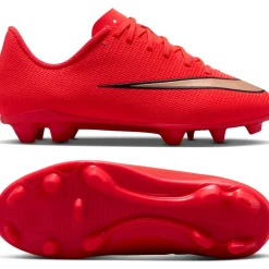 Nike Mercurial Vapor 17 Club Gras / Kunstgras Voetbalschoenen (MG) Kids Felrood Zwart Goud
