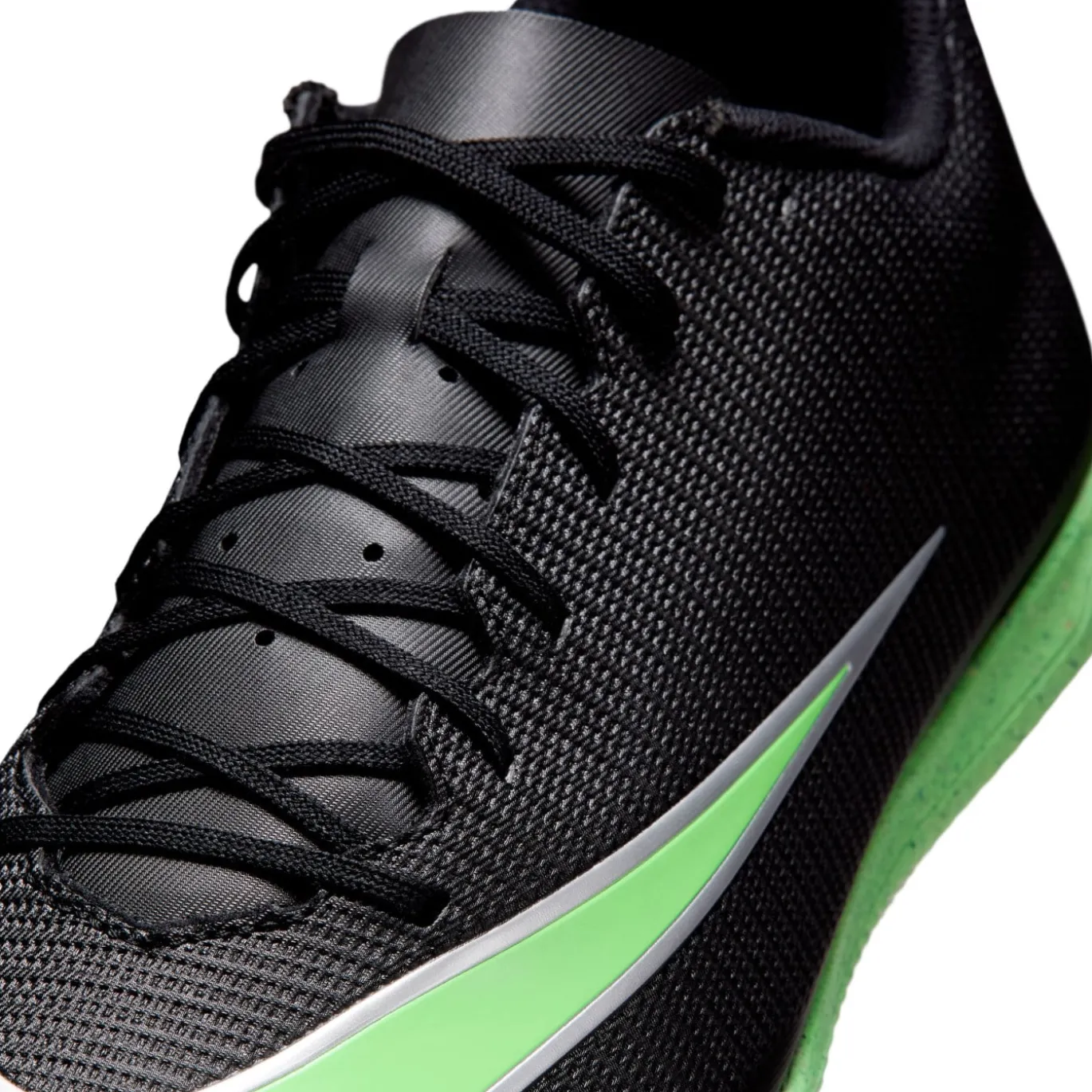 Nike Mercurial Vapor 17 Club Zaalvoetbalschoenen (IN) Zwart Felgroen Zilvergrijs