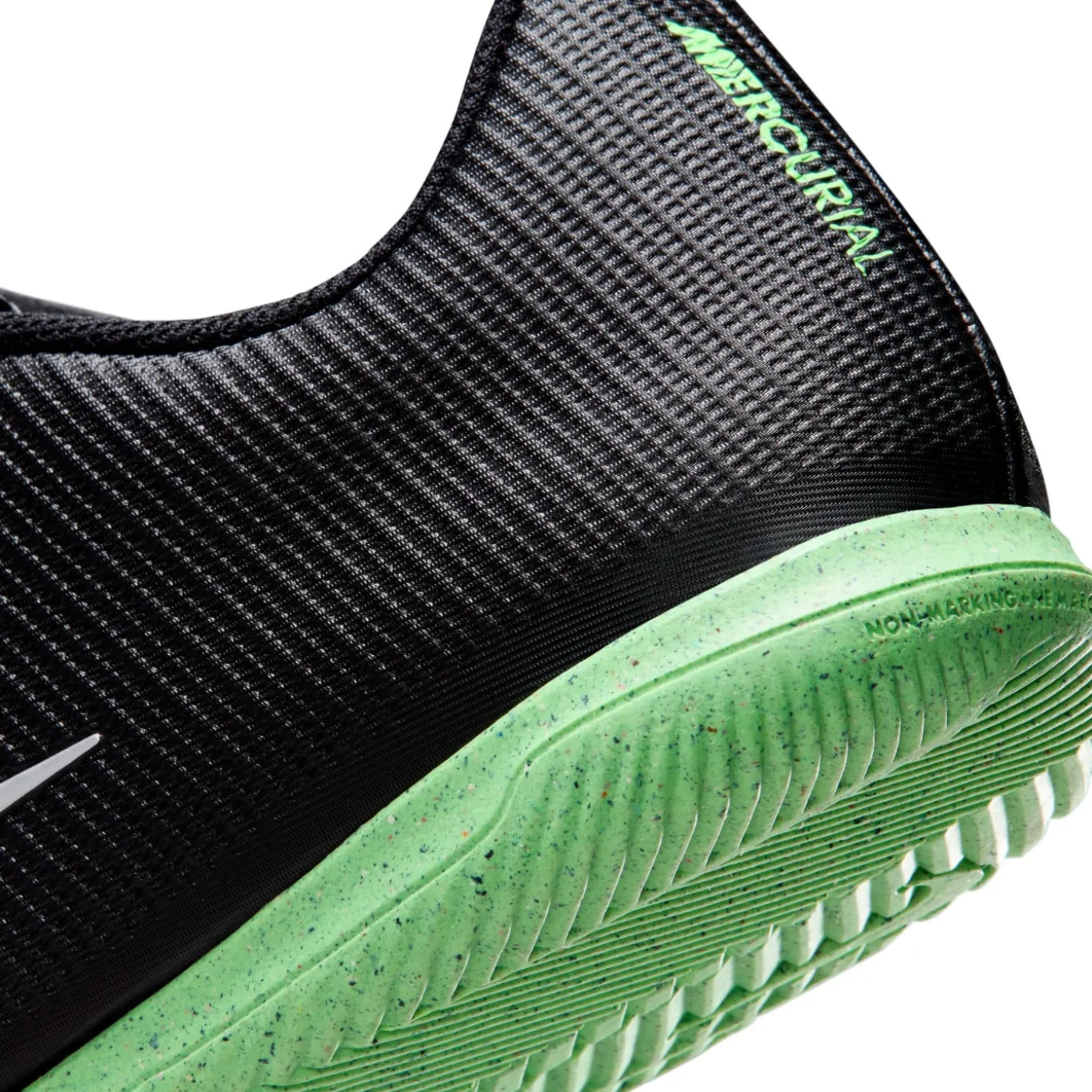 Nike Mercurial Vapor 17 Club Zaalvoetbalschoenen (IN) Zwart Felgroen Zilvergrijs
