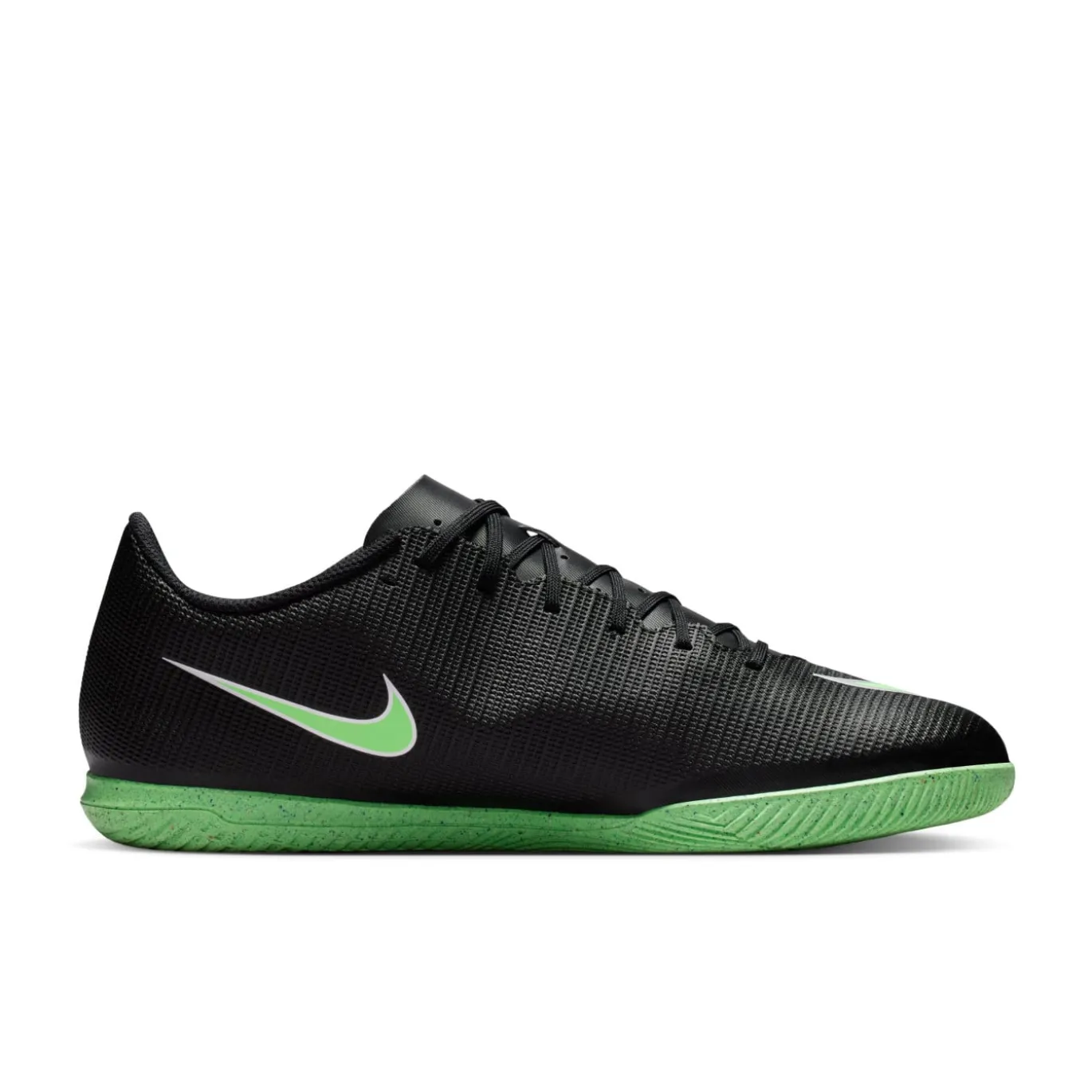 Nike Mercurial Vapor 17 Club Zaalvoetbalschoenen (IN) Zwart Felgroen Zilvergrijs