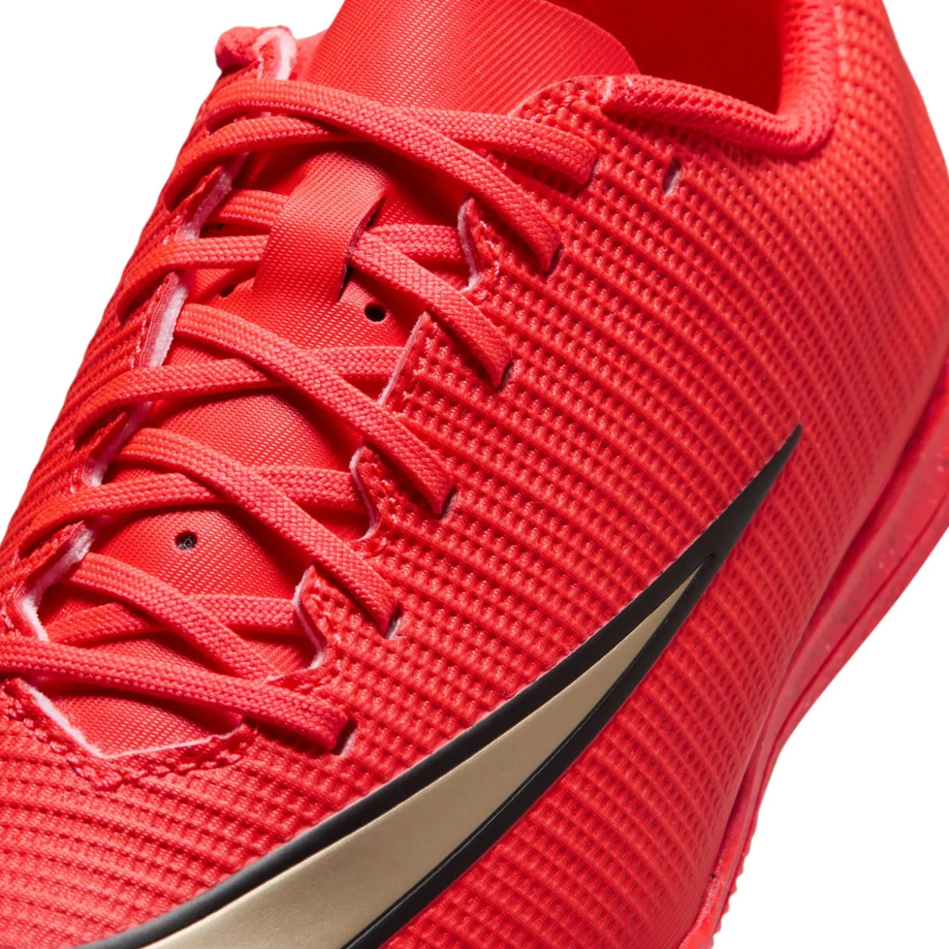 Nike Mercurial Vapor 17 Club Zaalvoetbalschoenen (IN) Kids Felrood Zwart Goud