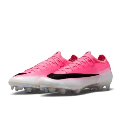 Nike Mercurial Vapor 17 Elite Gras Voetbalschoenen (FG) Felroze Wit Zwart