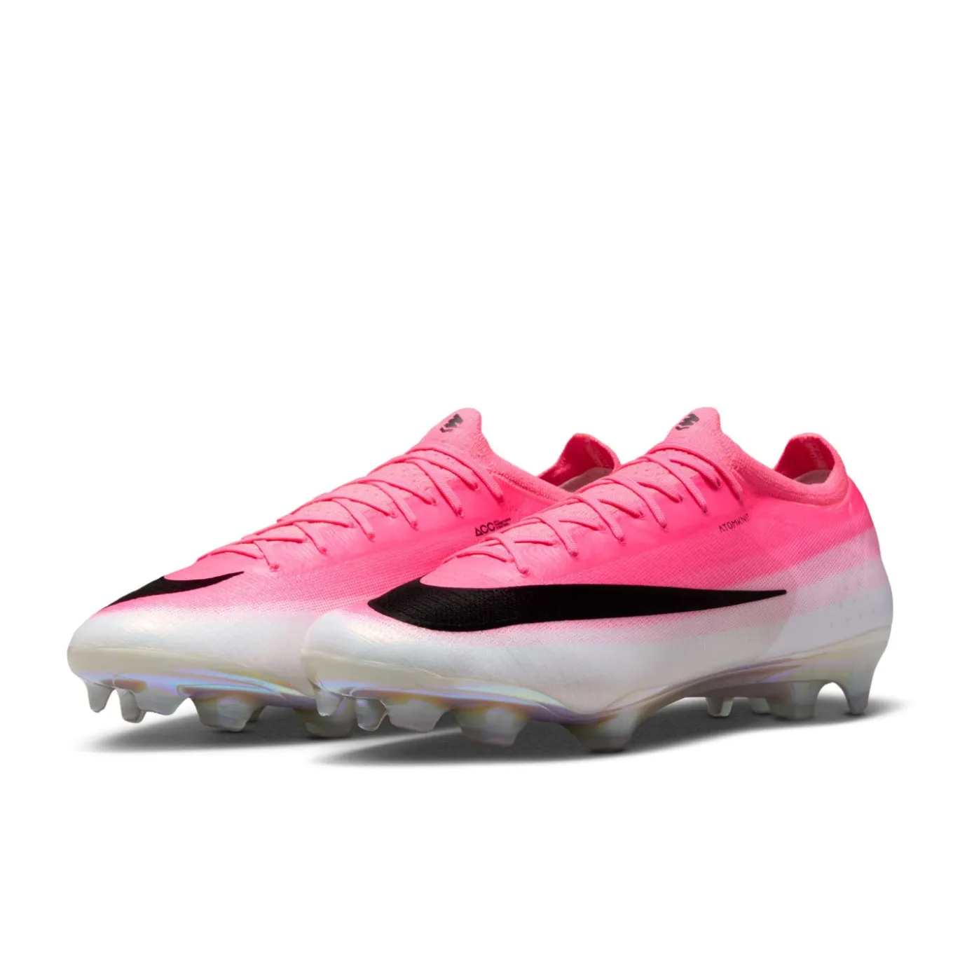 Nike Mercurial Vapor 17 Elite Gras Voetbalschoenen (FG) Felroze Wit Zwart