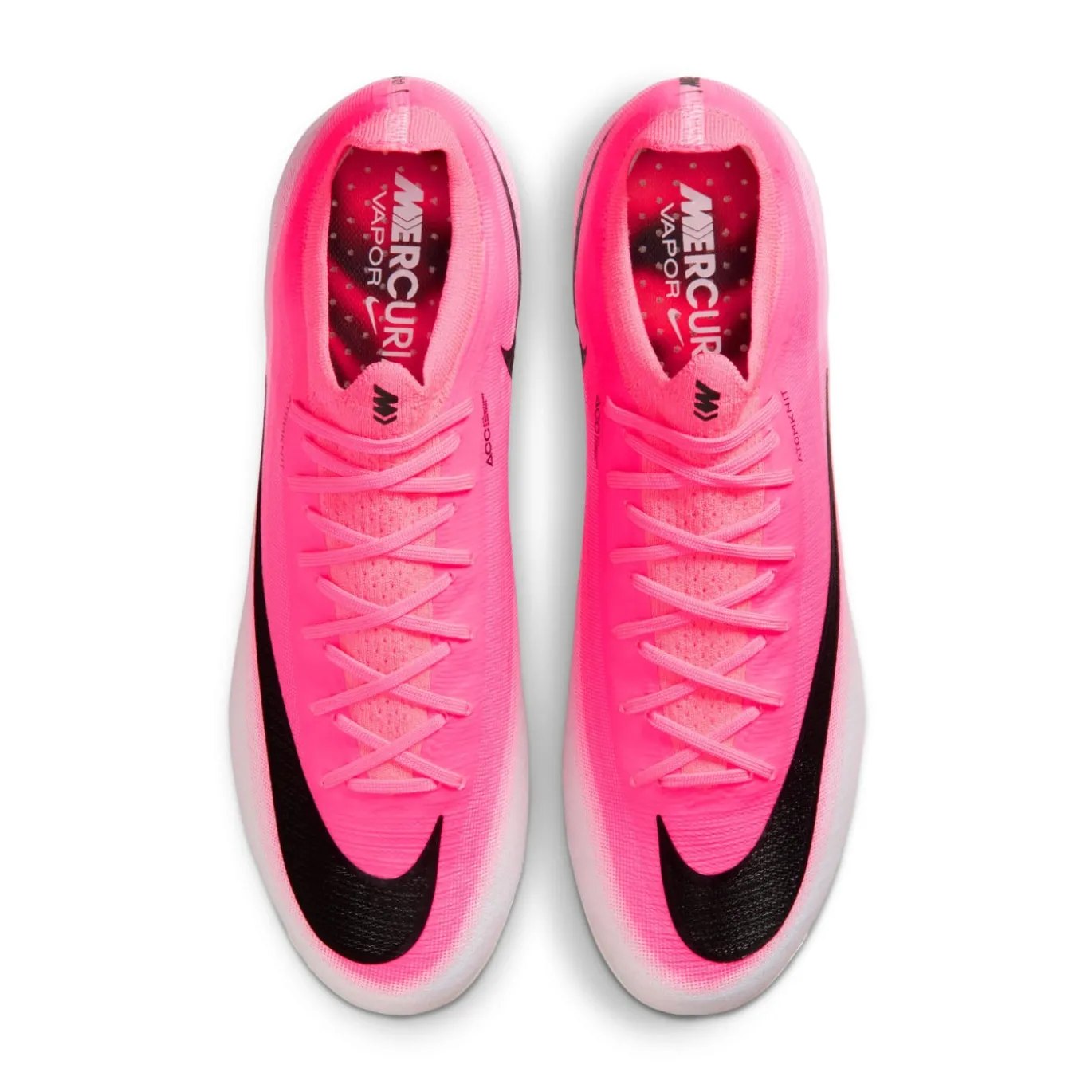 Nike Mercurial Vapor 17 Elite Gras Voetbalschoenen (FG) Felroze Wit Zwart
