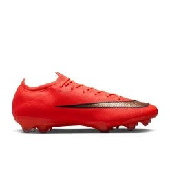 Nike Mercurial Vapor 17 Elite Gras Voetbalschoenen (FG) Felrood Zwart Goud
