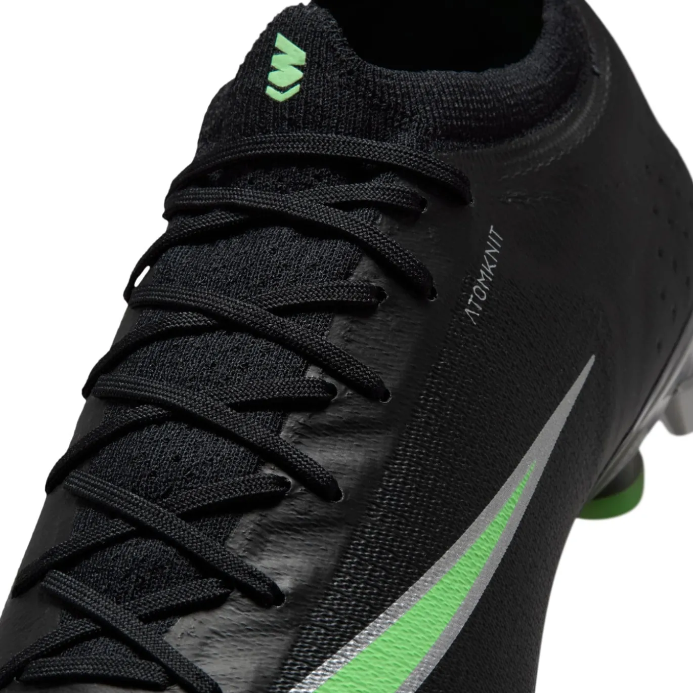 Nike Mercurial Vapor 17 Elite IJzeren-Nop Voetbalschoenen (SG) Zwart Felgroen Zilvergrijs