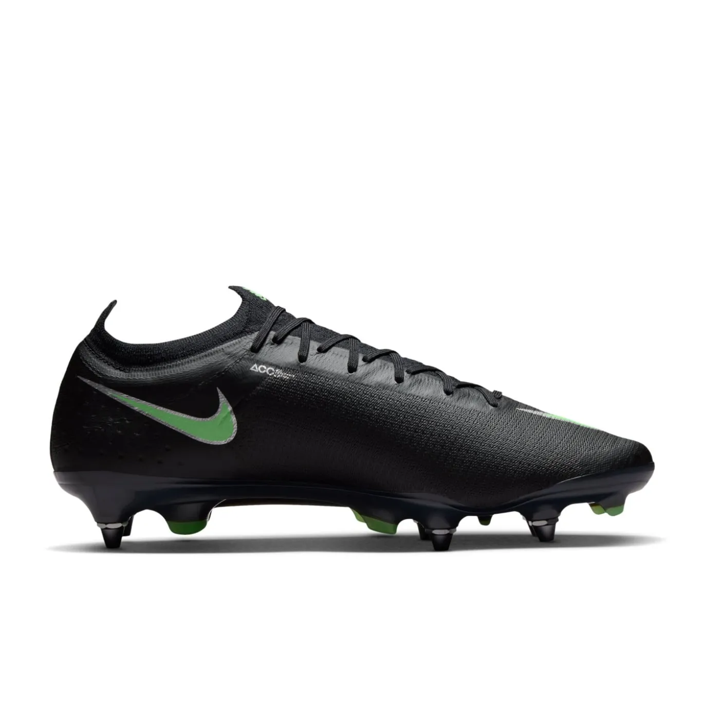 Nike Mercurial Vapor 17 Elite IJzeren-Nop Voetbalschoenen (SG) Zwart Felgroen Zilvergrijs