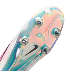 Nike Mercurial Vapor 17 Elite IJzeren-Nop Voetbalschoenen (SG) Felroze Wit Zwart