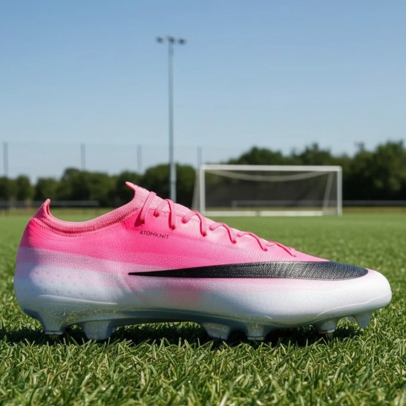 Nike Mercurial Vapor 17 Elite IJzeren-Nop Voetbalschoenen (SG) Felroze Wit Zwart