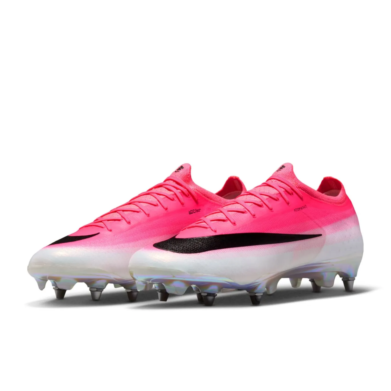 Nike Mercurial Vapor 17 Elite IJzeren-Nop Voetbalschoenen (SG) Felroze Wit Zwart