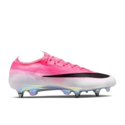 Nike Mercurial Vapor 17 Elite IJzeren-Nop Voetbalschoenen (SG) Felroze Wit Zwart