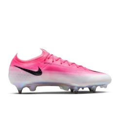 Nike Mercurial Vapor 17 Elite IJzeren-Nop Voetbalschoenen (SG) Felroze Wit Zwart