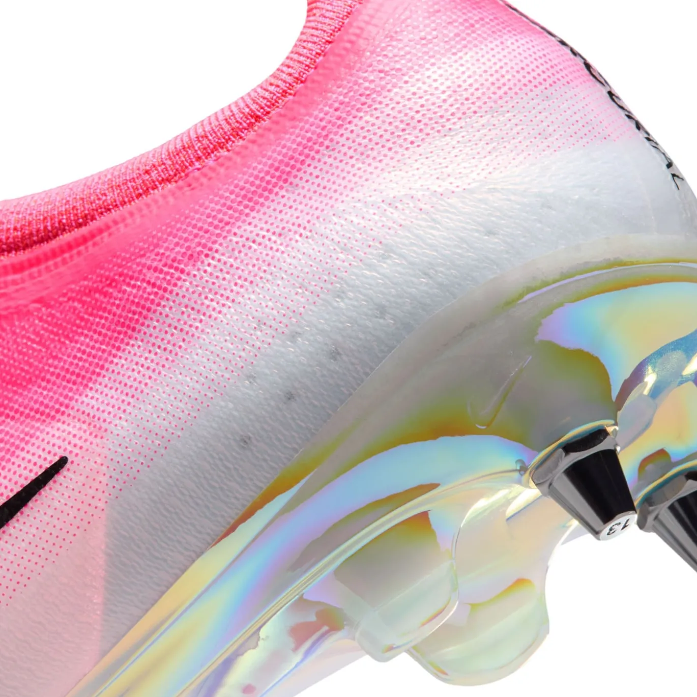 Nike Mercurial Vapor 17 Elite IJzeren-Nop Voetbalschoenen (SG) Felroze Wit Zwart