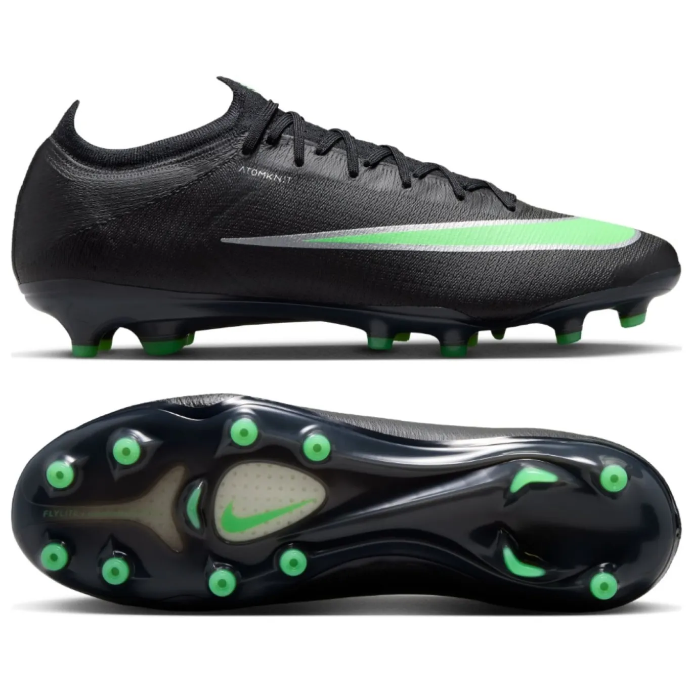Nike Mercurial Vapor 17 Elite Kunstgras Voetbalschoenen (AG) Zwart Felgroen Zilvergrijs