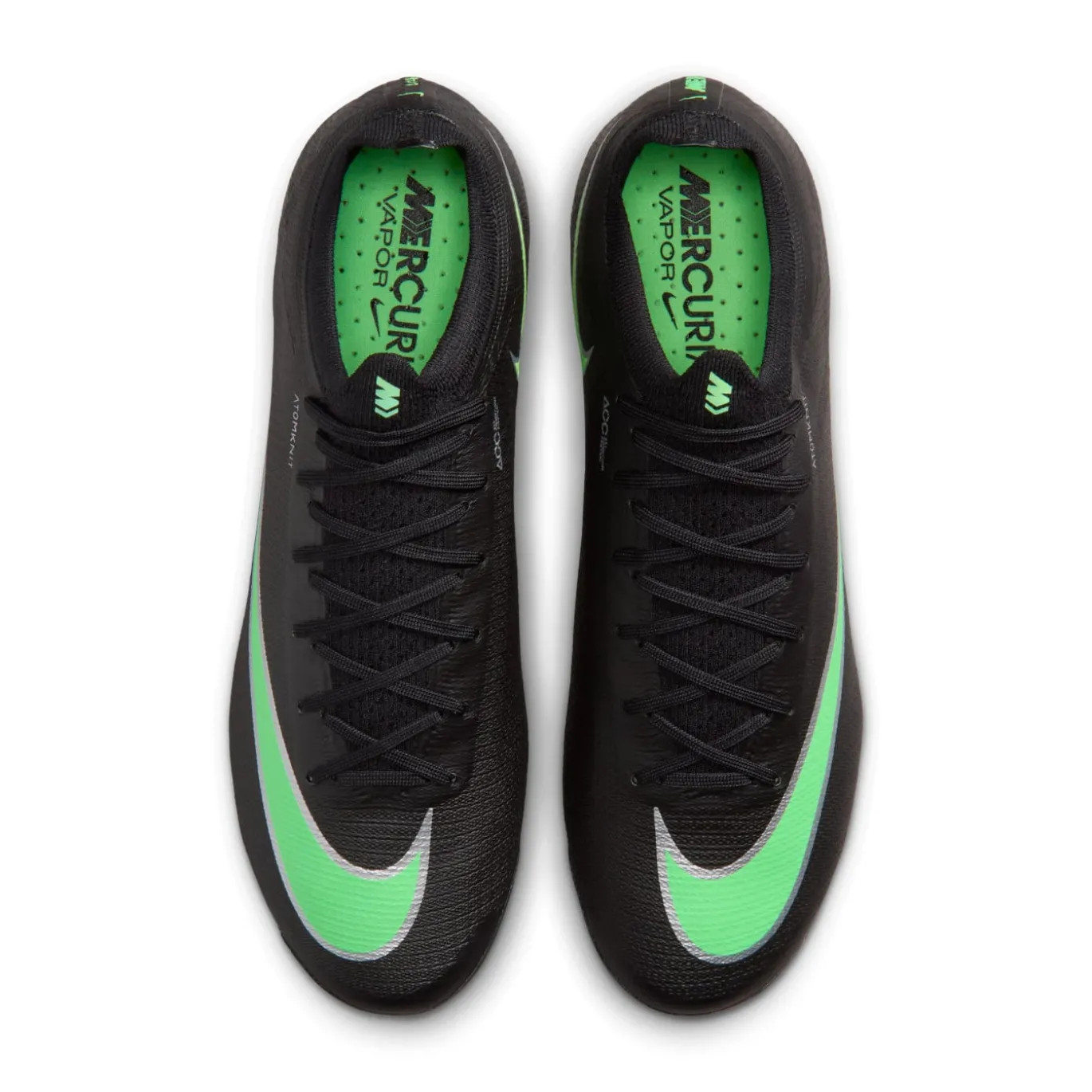 Nike Mercurial Vapor 17 Elite Kunstgras Voetbalschoenen (AG) Zwart Felgroen Zilvergrijs