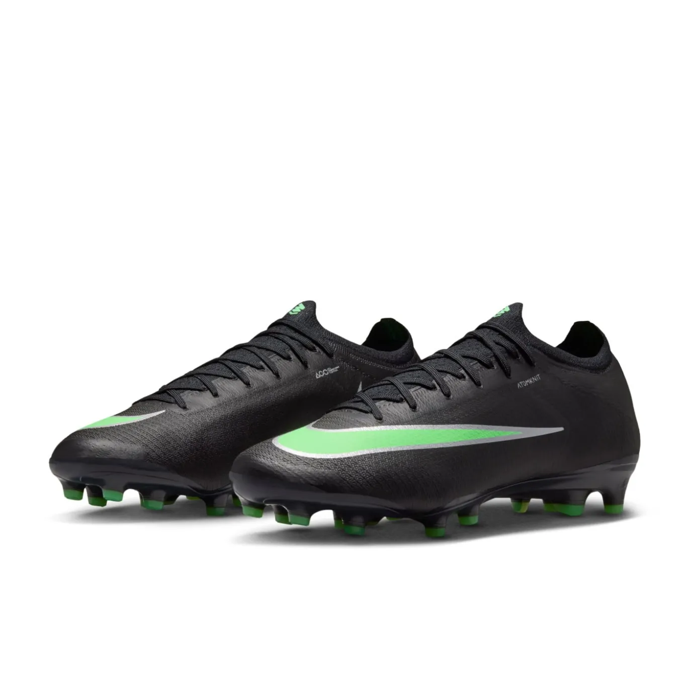 Nike Mercurial Vapor 17 Elite Kunstgras Voetbalschoenen (AG) Zwart Felgroen Zilvergrijs