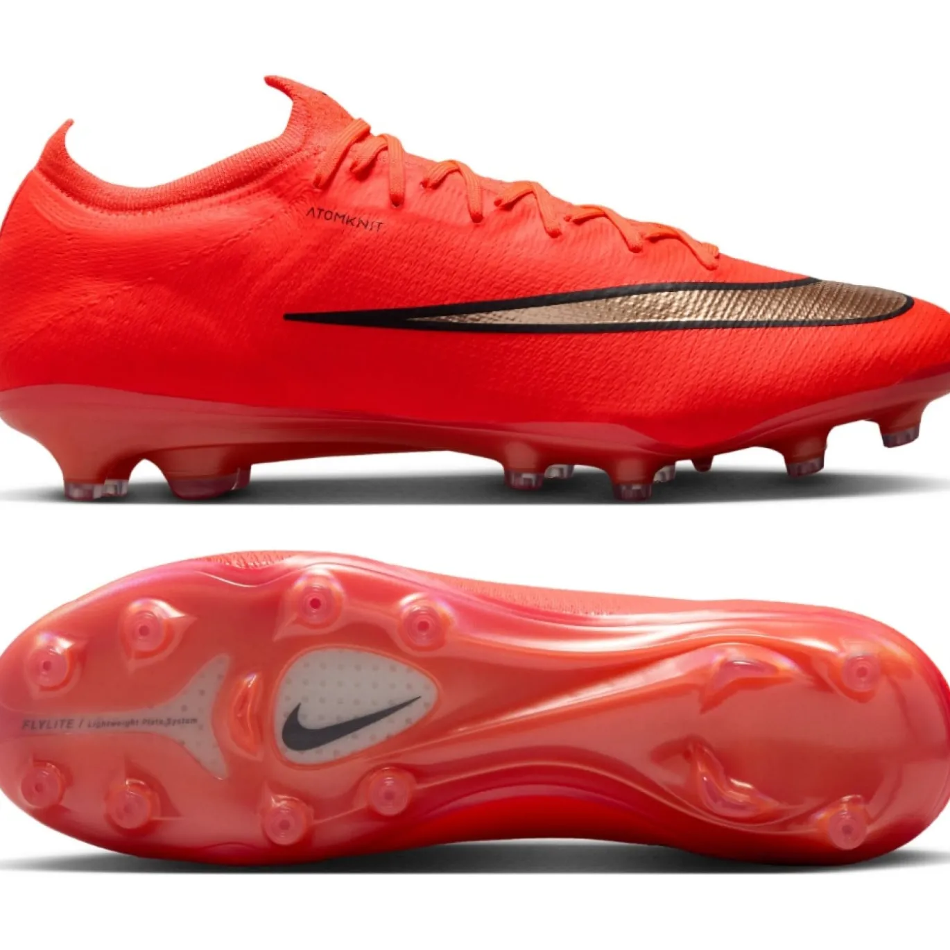 Nike Mercurial Vapor 17 Elite Kunstgras Voetbalschoenen (AG) Felrood Zwart Goud