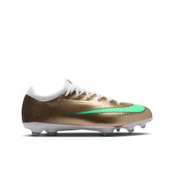 Nike Mercurial Vapor 17 MbappƩ Pro Gras Voetbalschoenen (FG) Kids Goud Groen Wit