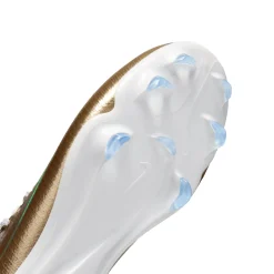 Nike Mercurial Vapor 17 Mbappé Pro Gras Voetbalschoenen (FG) Kids Goud Groen Wit