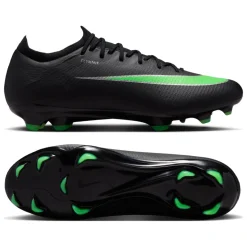 Nike Mercurial Vapor 17 Pro Gras Voetbalschoenen (FG) Zwart Felgroen Zilvergrijs
