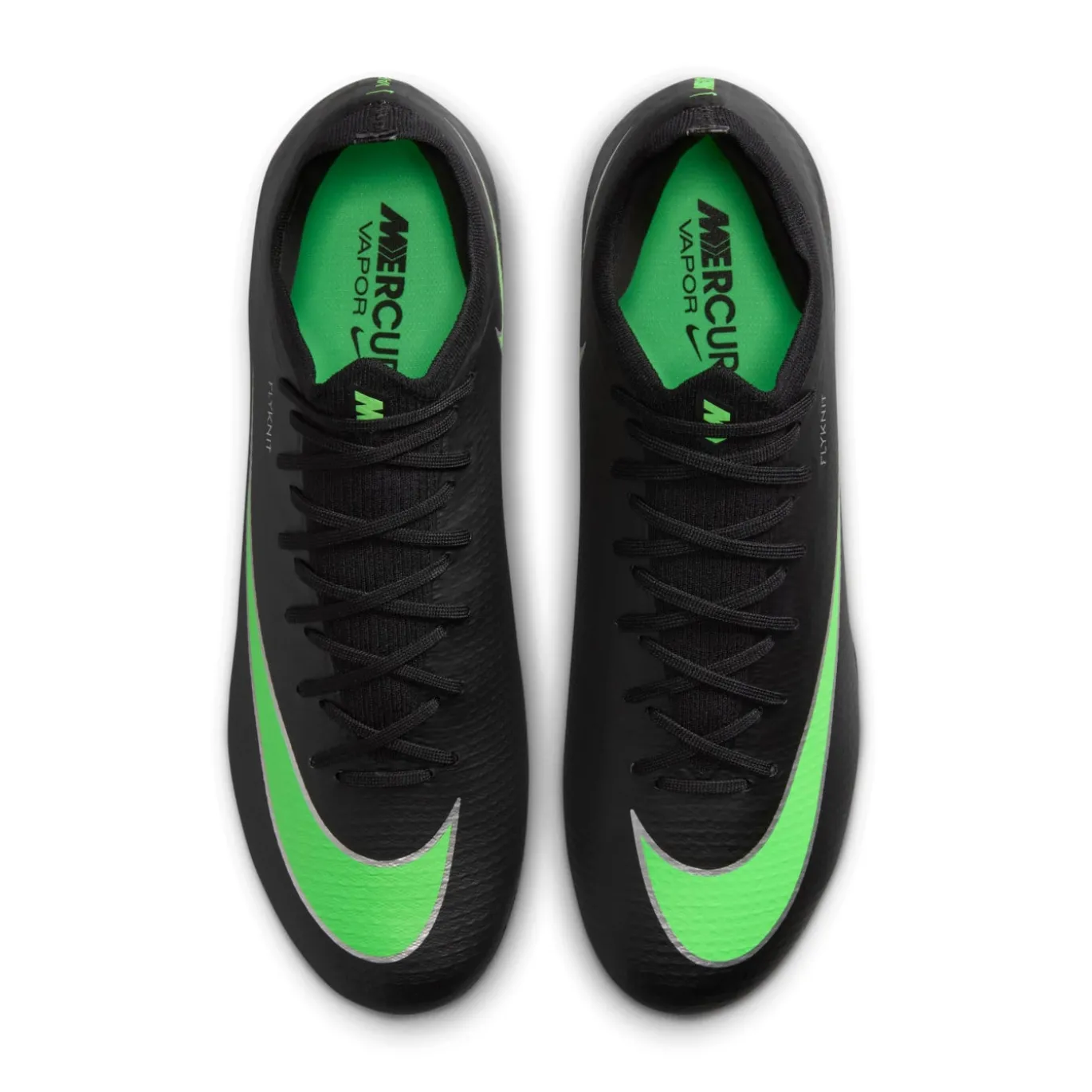 Nike Mercurial Vapor 17 Pro Gras Voetbalschoenen (FG) Zwart Felgroen Zilvergrijs
