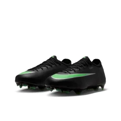 Nike Mercurial Vapor 17 Pro Gras Voetbalschoenen (FG) Kids Zwart Felgroen Zilvergrijs