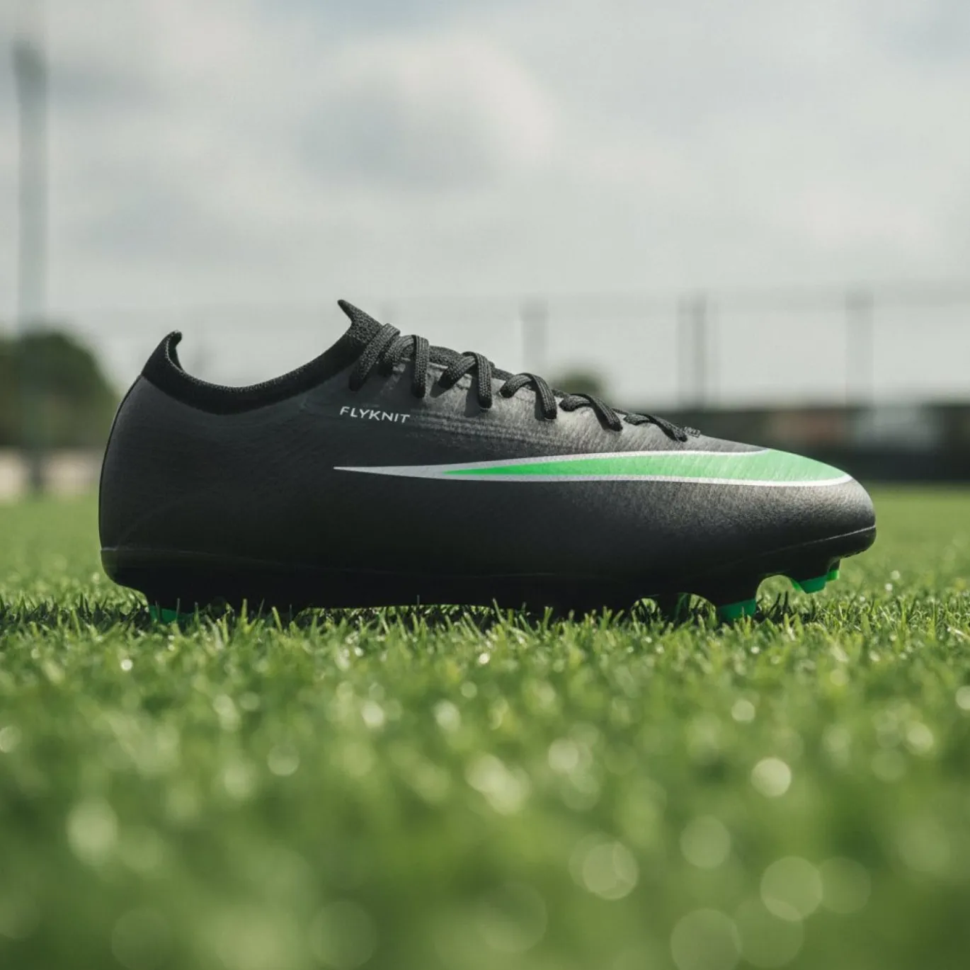 Nike Mercurial Vapor 17 Pro Gras Voetbalschoenen (FG) Kids Zwart Felgroen Zilvergrijs