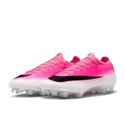 Nike Mercurial Vapor 17 Pro Gras Voetbalschoenen (FG) Felroze Wit Zwart