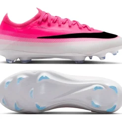 Nike Mercurial Vapor 17 Pro Gras Voetbalschoenen (FG) Kids Felroze Wit Zwart