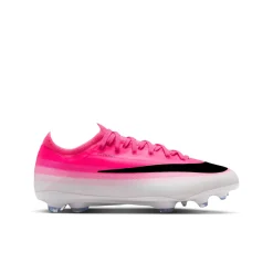 Nike Mercurial Vapor 17 Pro Gras Voetbalschoenen (FG) Kids Felroze Wit Zwart