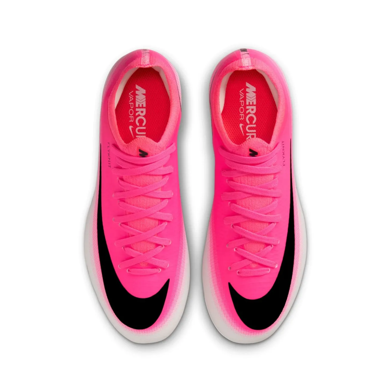 Nike Mercurial Vapor 17 Pro Gras Voetbalschoenen (FG) Kids Felroze Wit Zwart