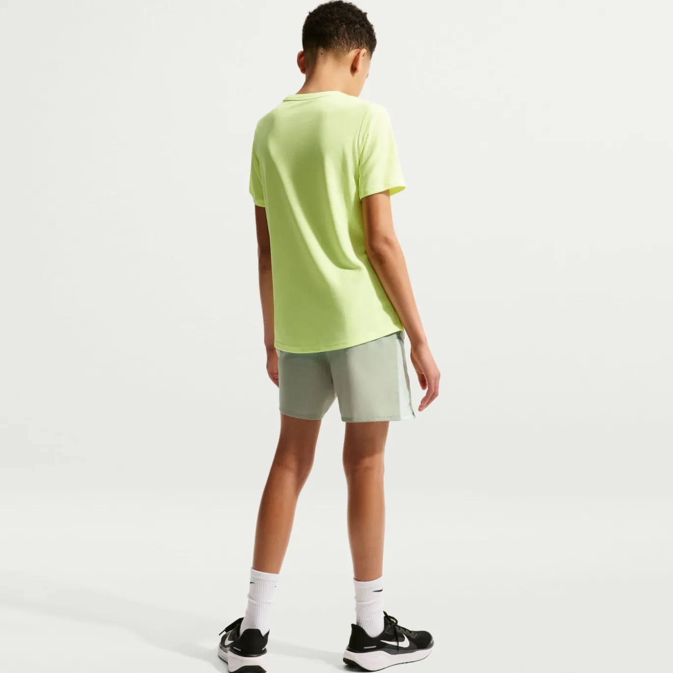 Nike Miler Trainingsbroekje Kids Grijsgroen Grijs Zilver