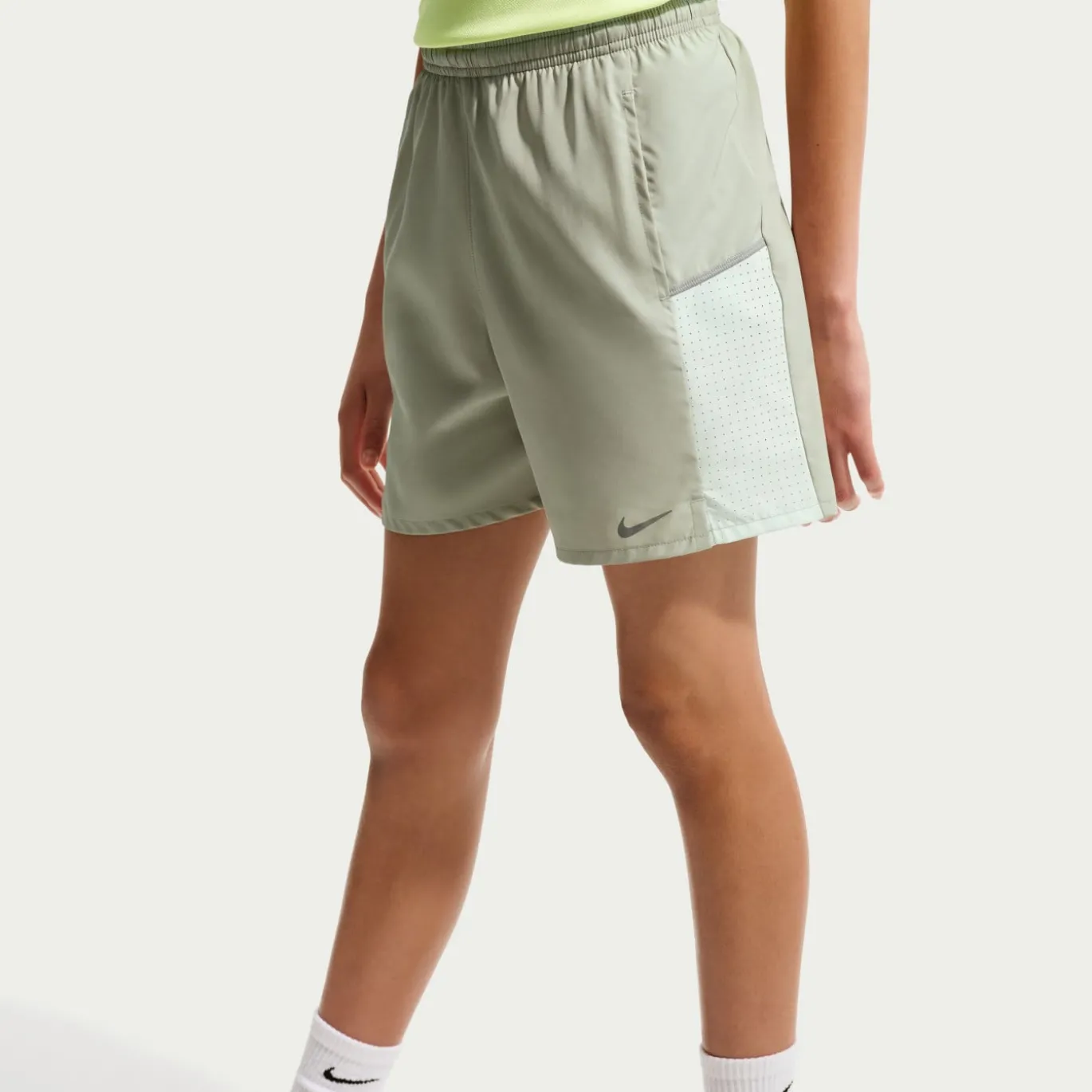 Nike Miler Trainingsbroekje Kids Grijsgroen Grijs Zilver